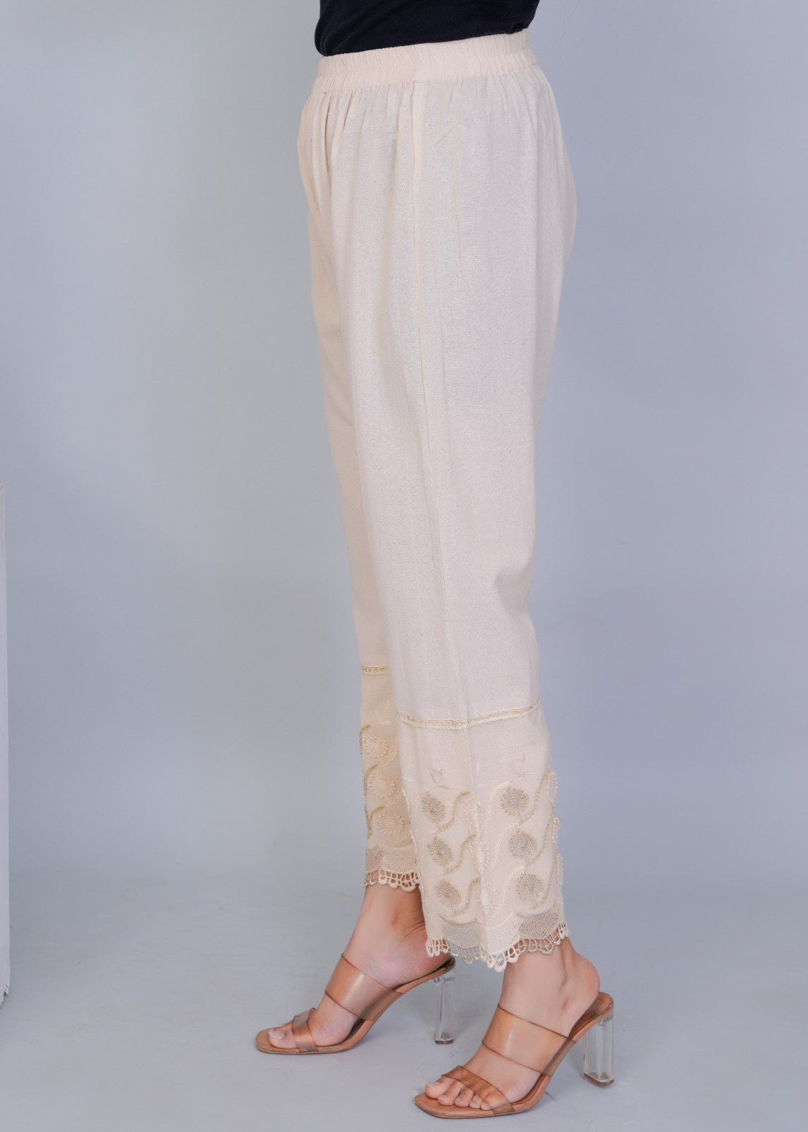 Khadi 3D Zari Work Pant