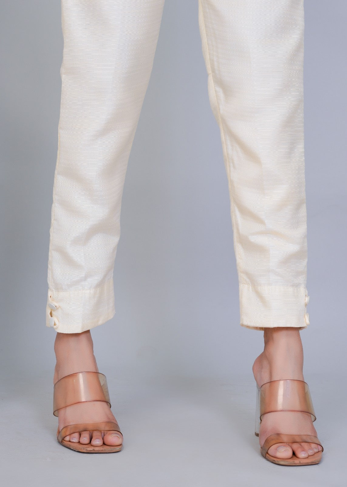 White Bangalori Silk Pant