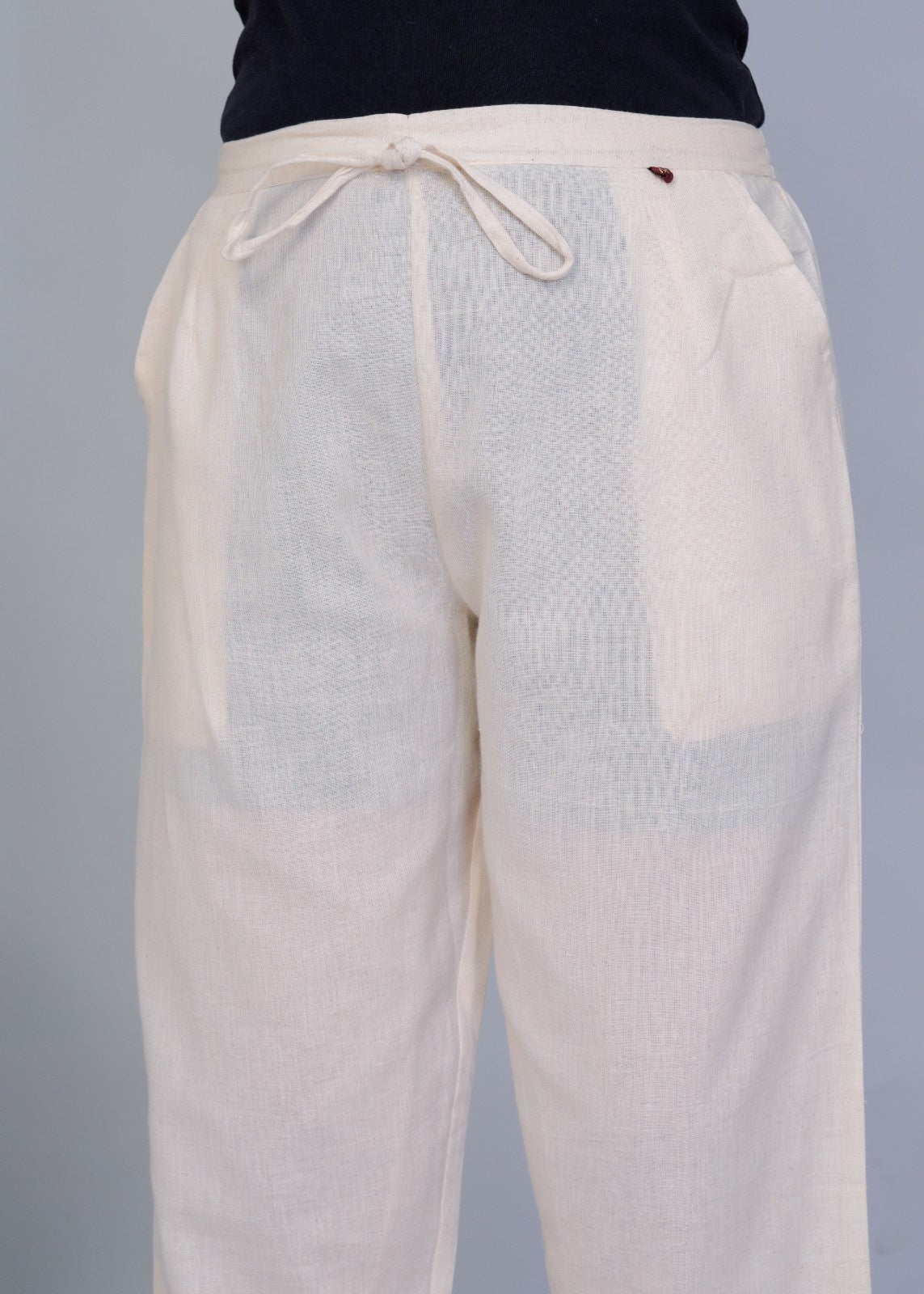 Floral Weave Khadi Crochet Pants