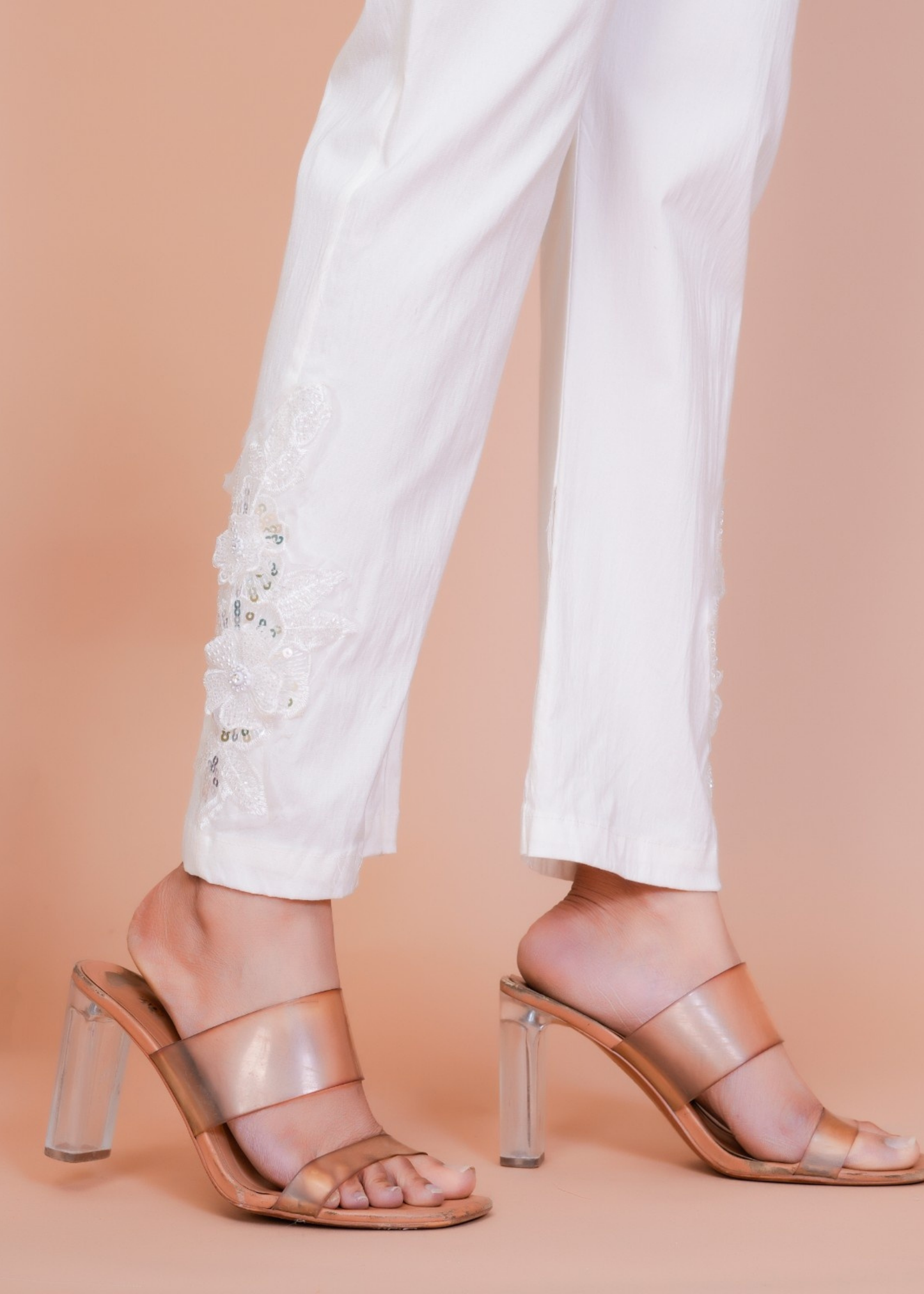 Handwork White Pant