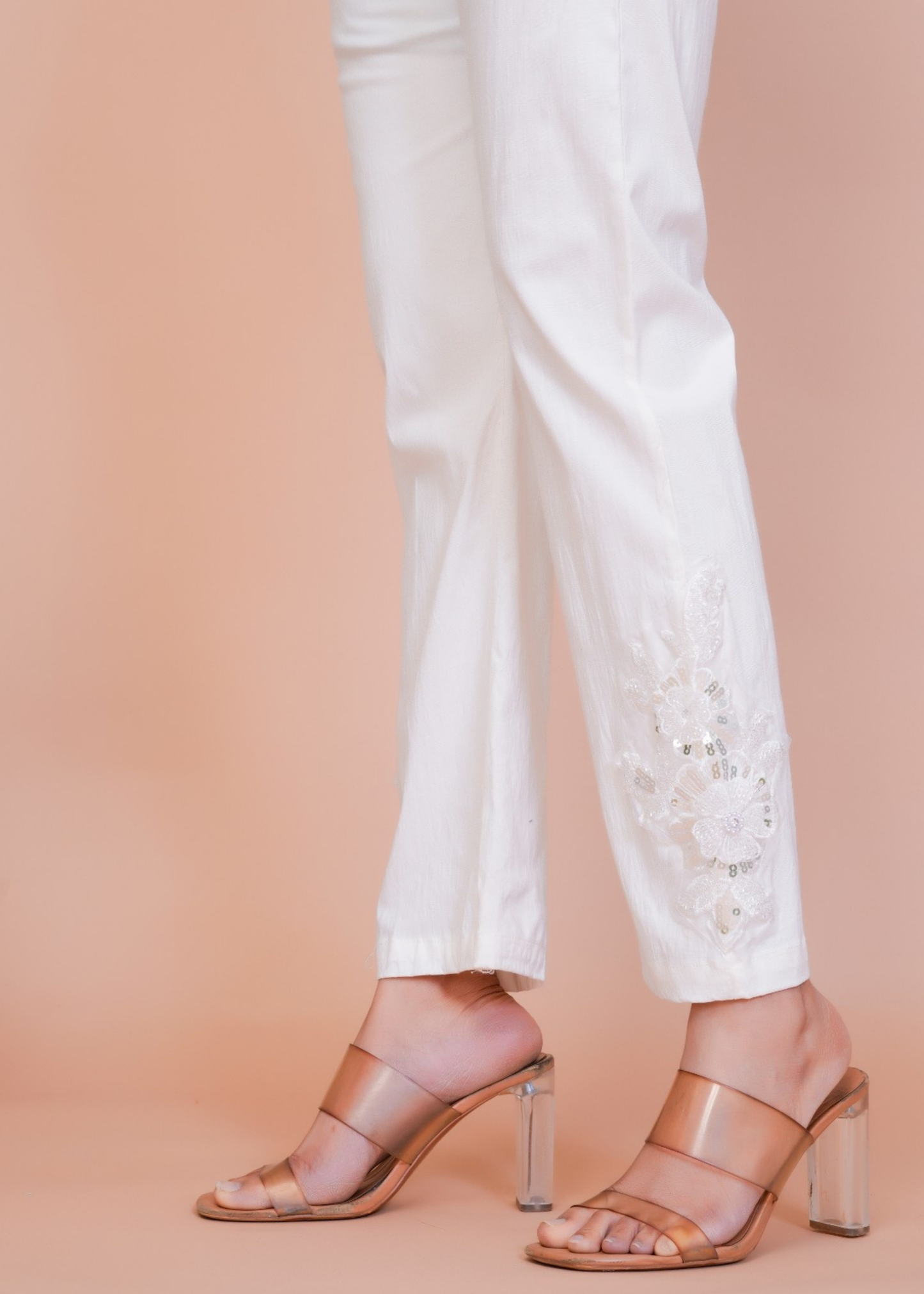 Handwork White Pant