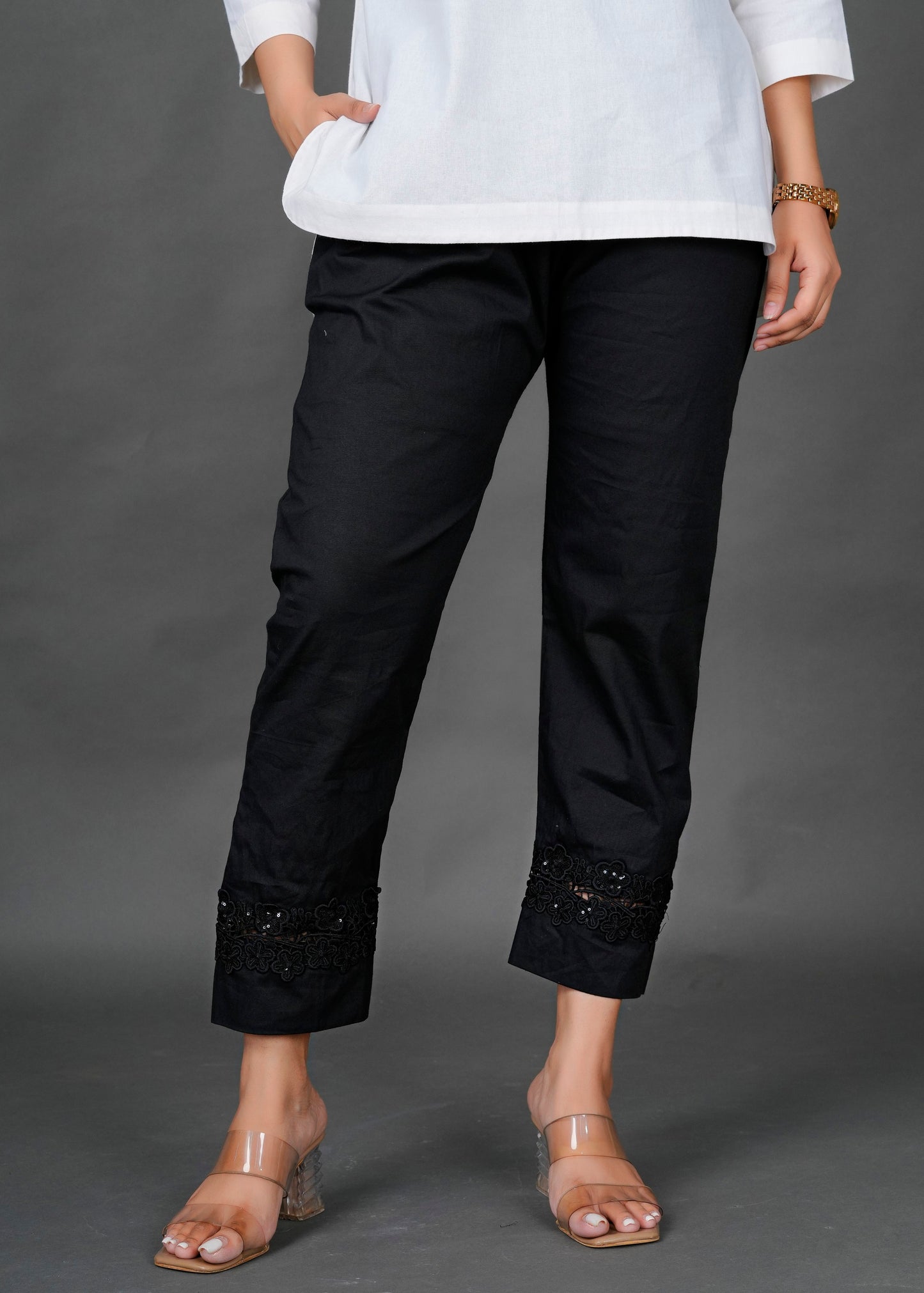 Black Lace Pant