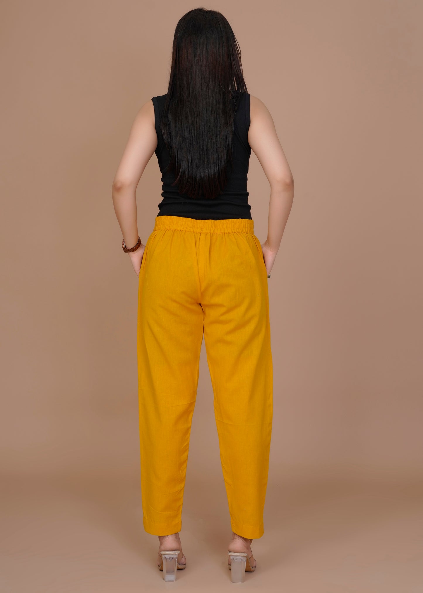 Everyday Cotton Mustard Pant