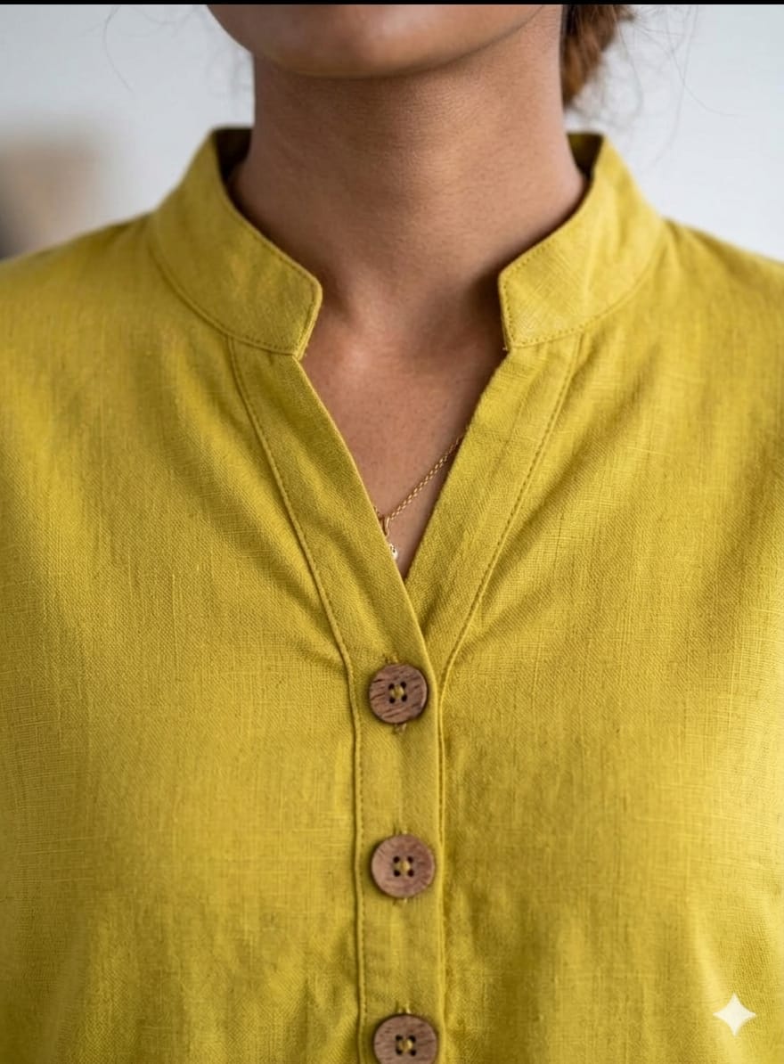 Olive Cotton Linen Co-Ord Set