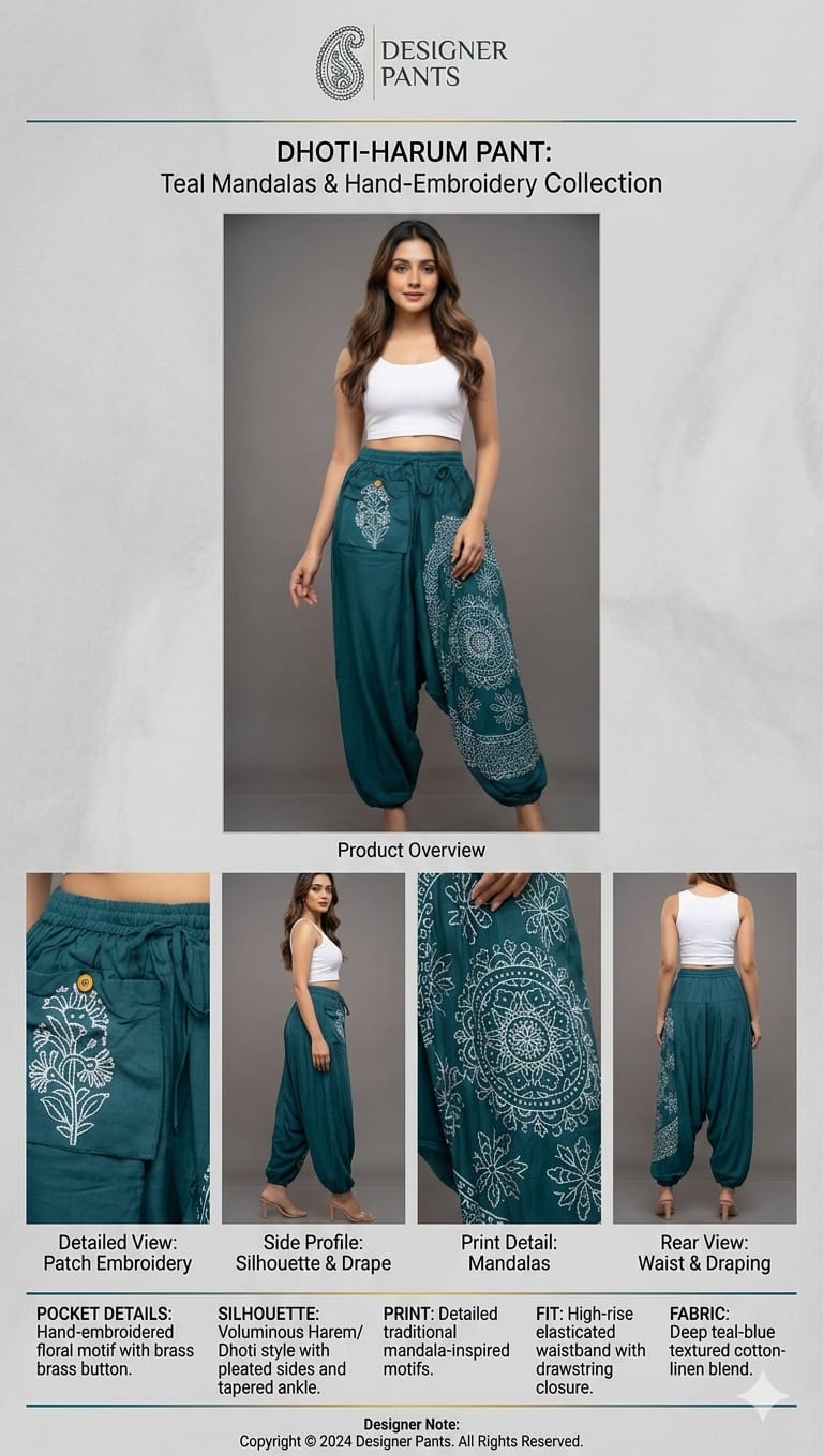 Bottle Green Harem Pants