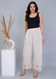 Weave Cutwork Khadi Plazo