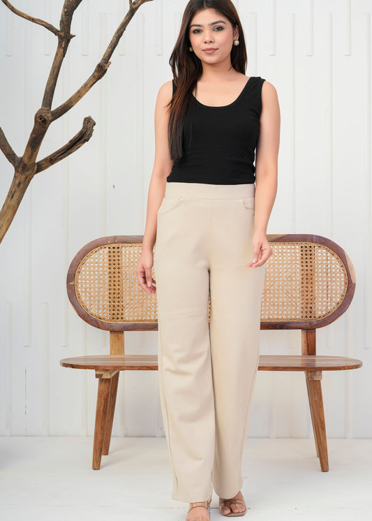 Soft Beige Comfort Pant