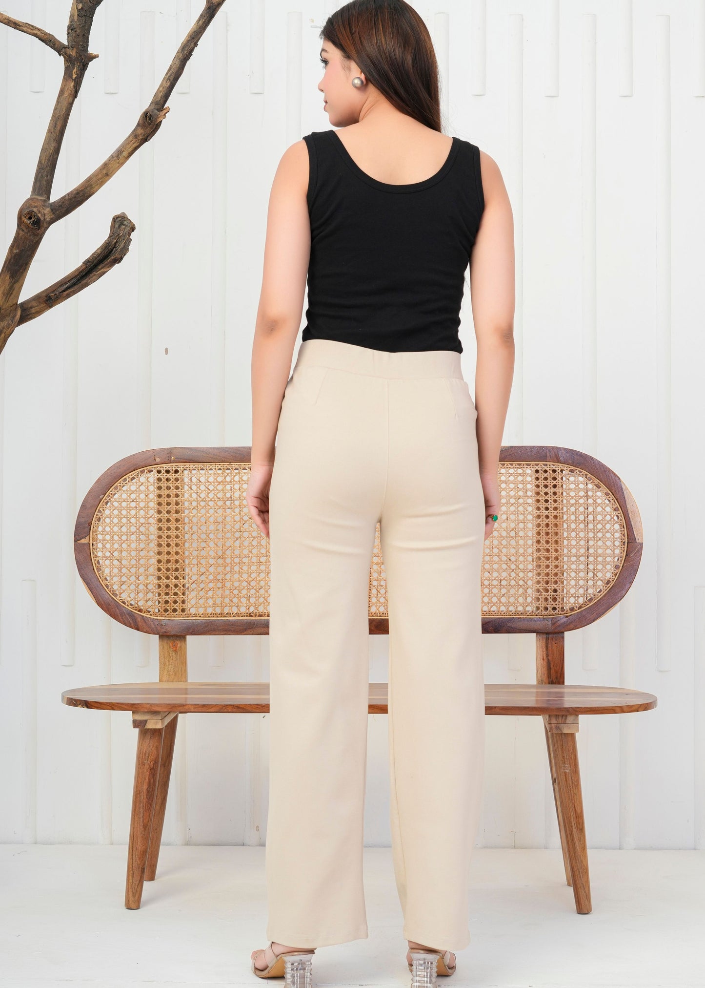Soft Beige Comfort Formal Pant