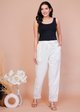 Ornate Weave Off-White Crochet Pants