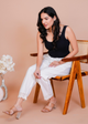 Mandala Cutwork Off-White Crochet Pant