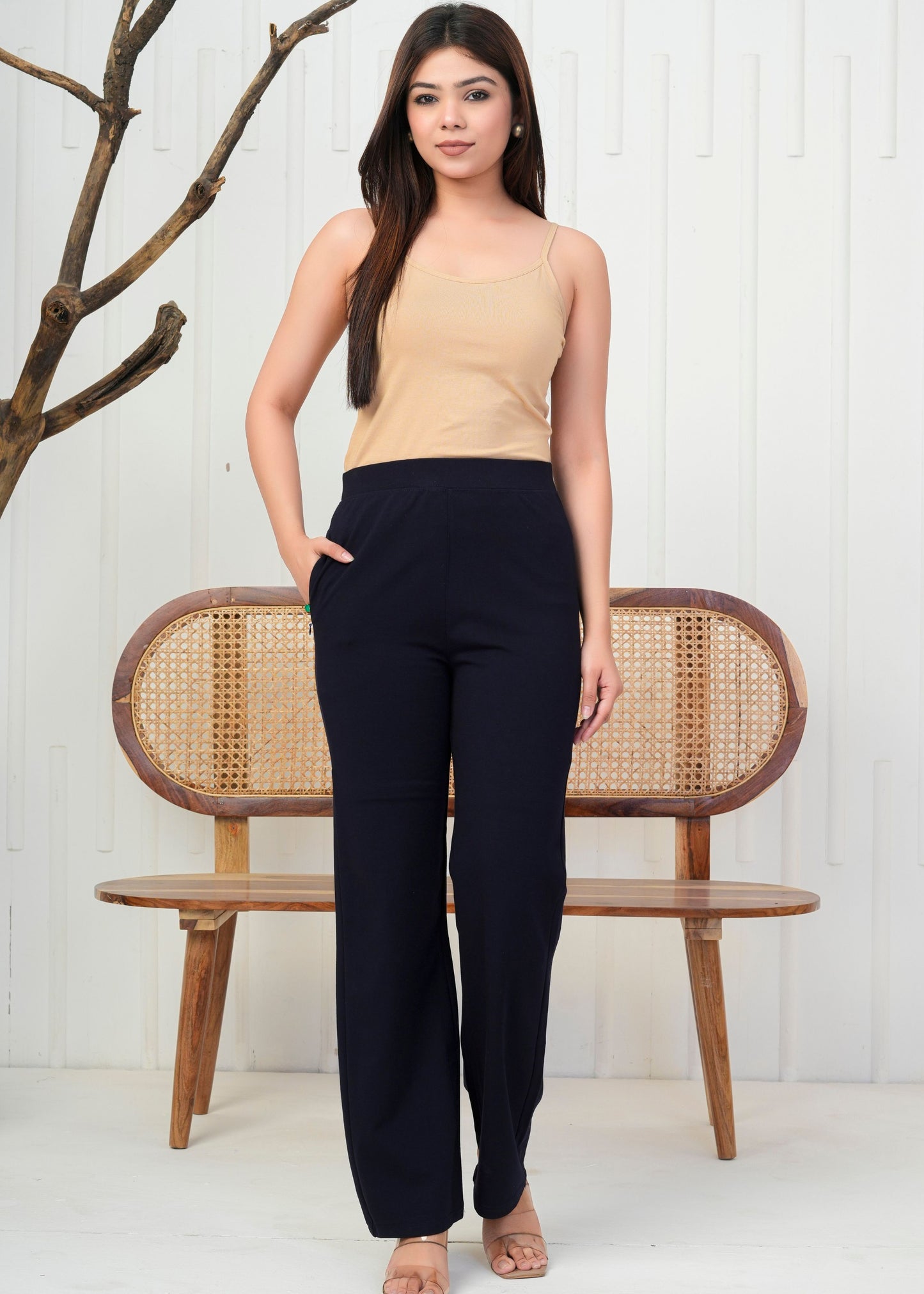 Classic Navy Blue Straight Pant
