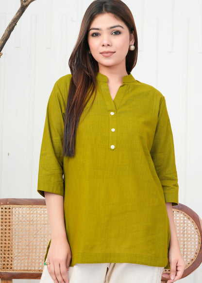 Stylish Olive Green Kurti