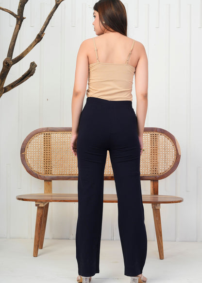 Classic Navy Blue Straight Pant
