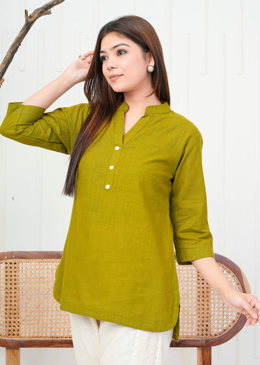 Stylish Olive Green Kurti