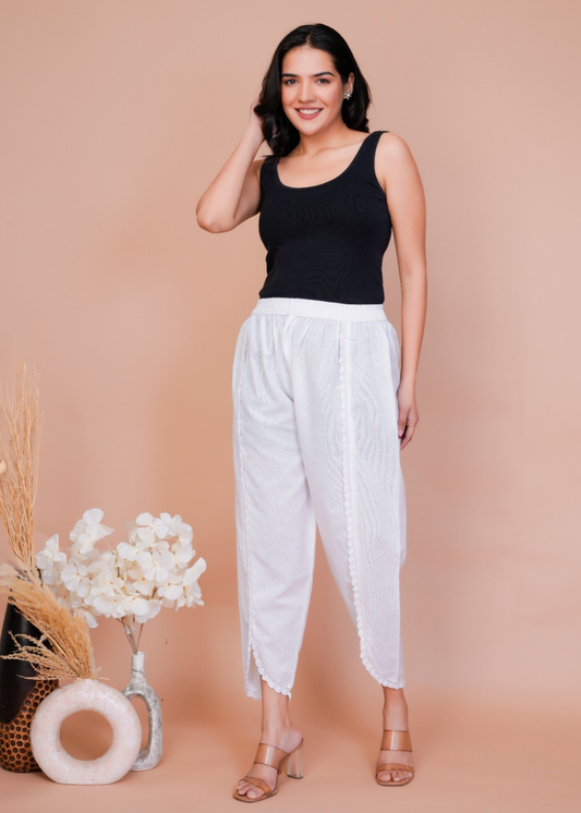 Tulip White Pant