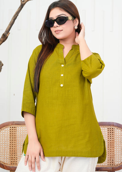 Stylish Olive Green Kurti
