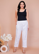 White Chikan Pant