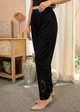 Black Patch-Work Pant