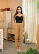 Camel color Patch-Work Pant