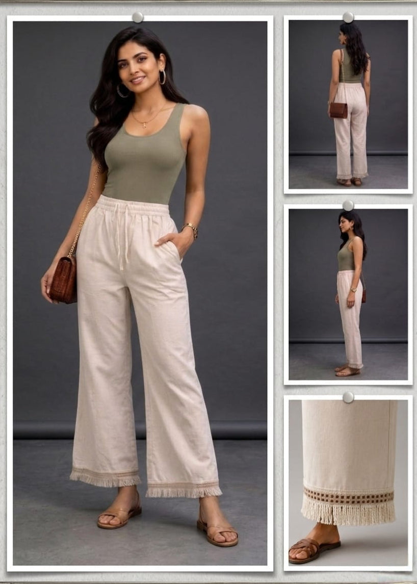 Khadi Crochet Plazzo