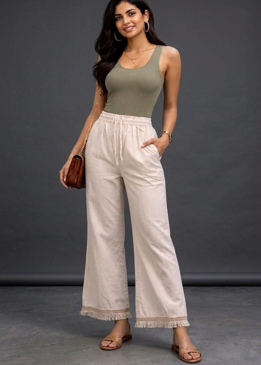 Khadi Crochet Plazzo