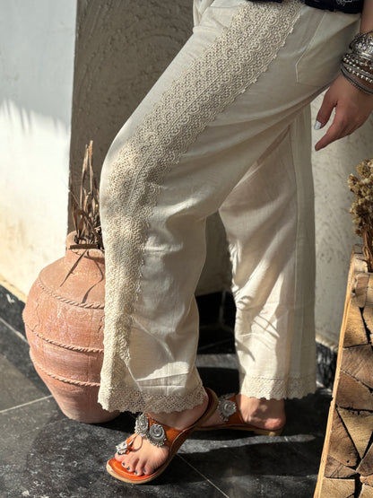 Khadi Full Side Lace Pant