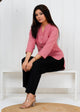 Cotton Linen Onion Pink Short Kurti