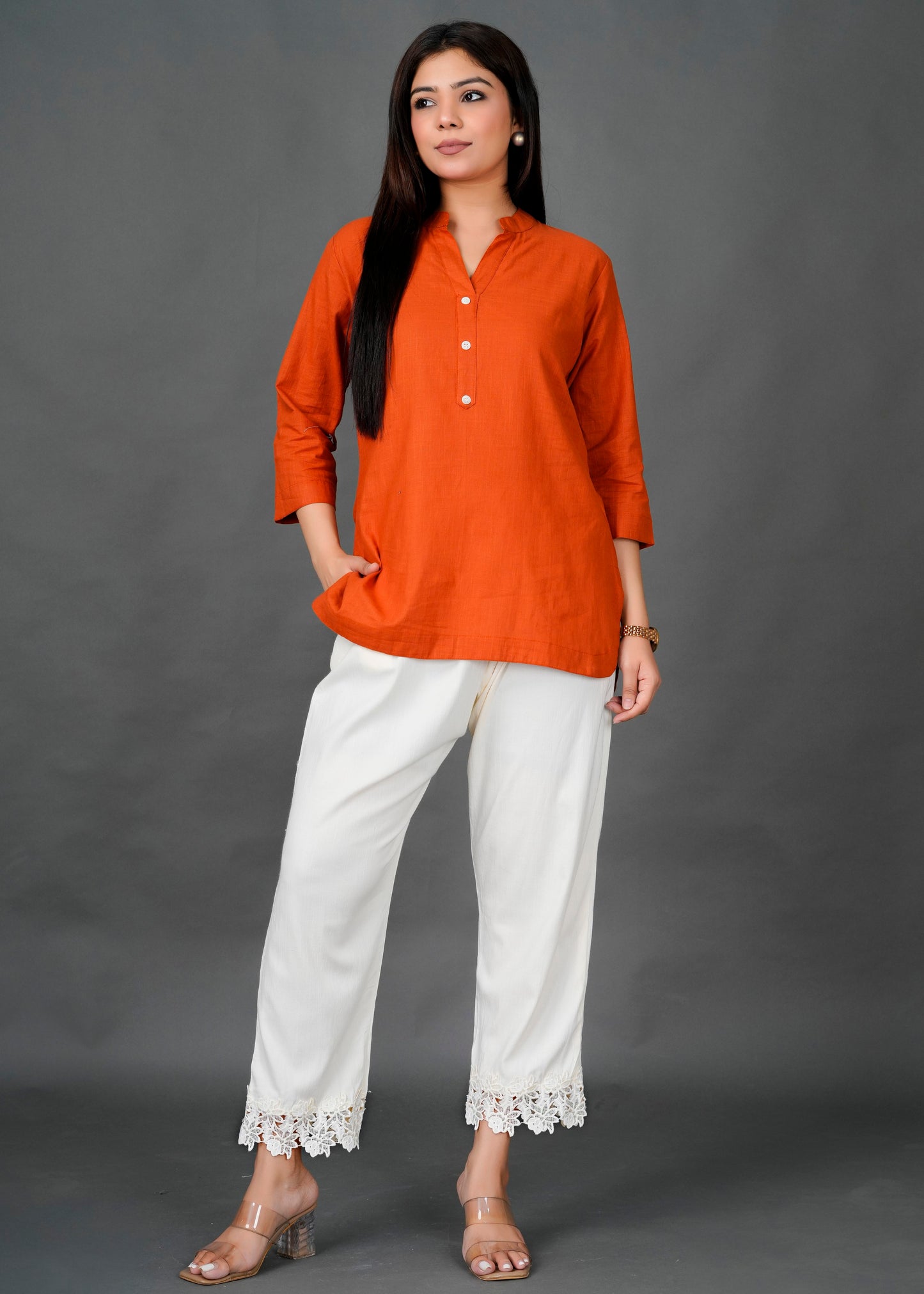 White Lace Pant