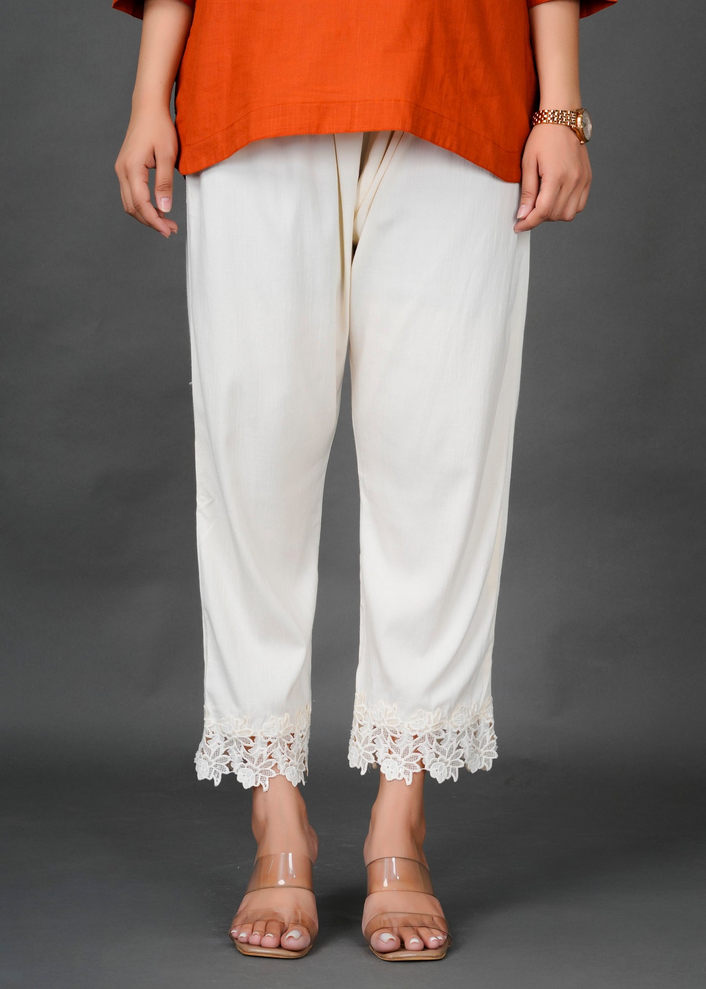 White Lace Pant