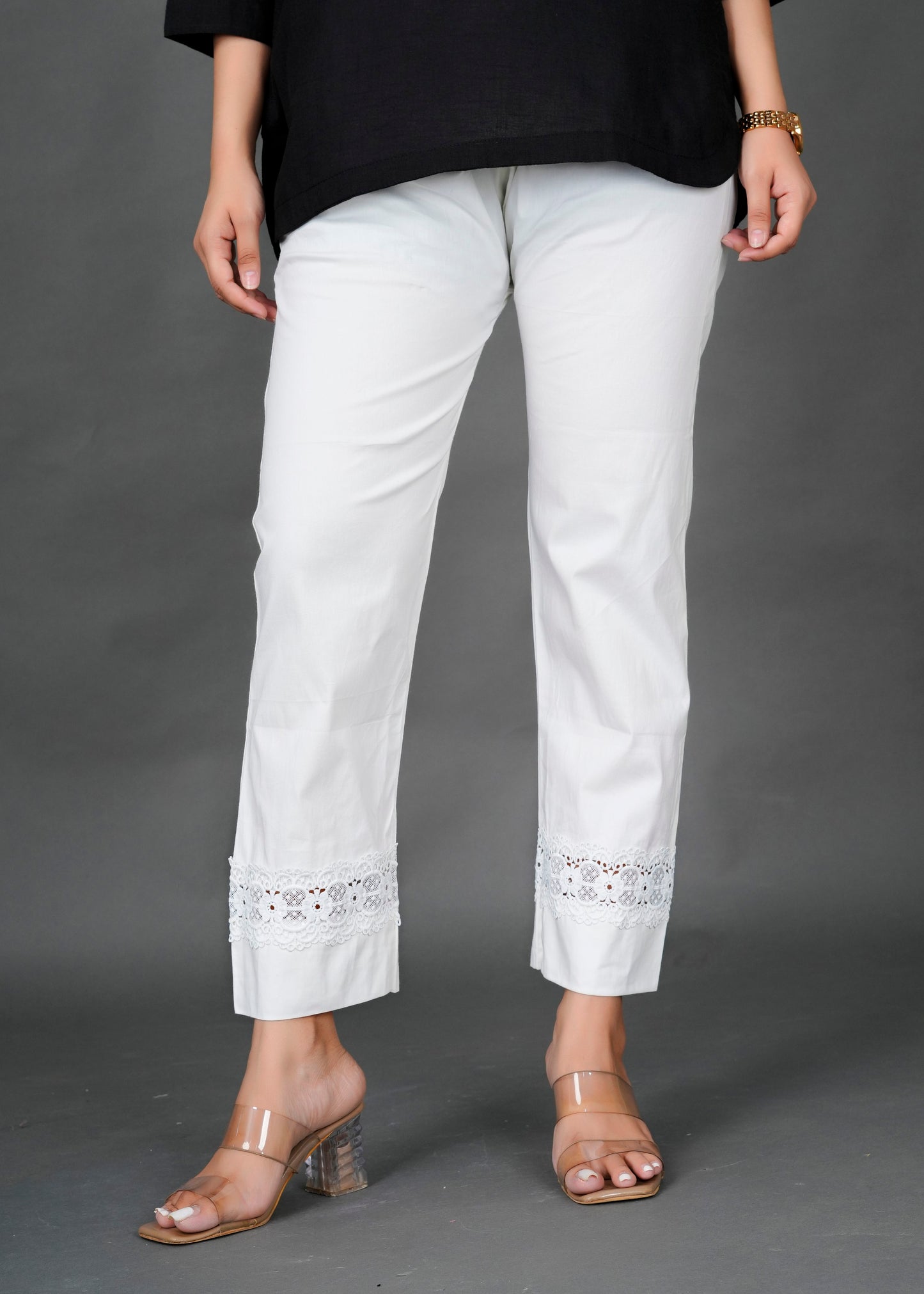 White Lace Pant