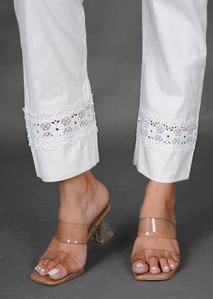 White Lace Pant