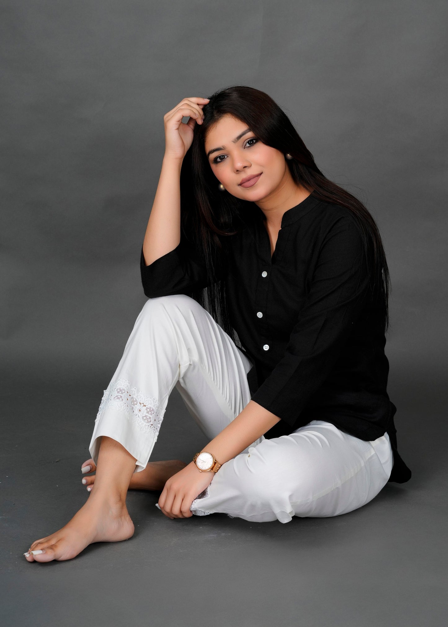 White Lace Pant