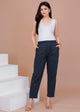 Everyday Cotton Navy Blue Pant