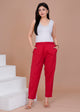 Everyday Cotton Red Pant