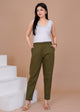 Everyday Cotton Olive Green Pant