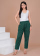 Everyday Cotton Bottle Green Pant