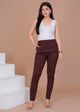 Cotton Lycra Maroon Pant