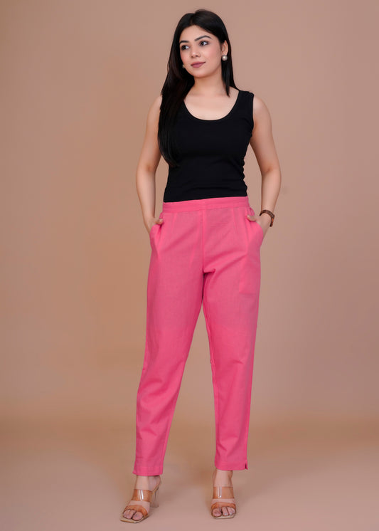 Everyday Cotton Dark Pink Pant