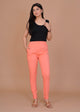 Cotton Lycra Peach Pant