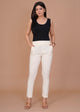 Cotton Lycra Cream Pant