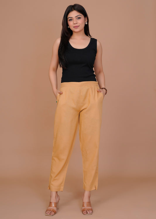 Everyday Cotton Chikoo Pant