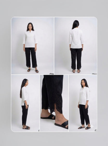Black Side Slit Pant