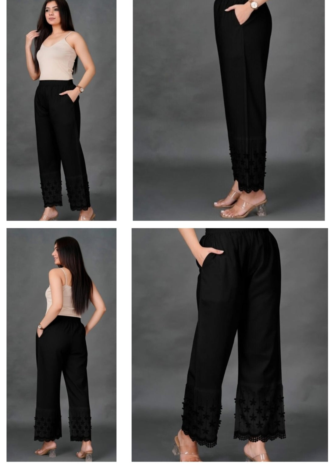 Black 3D Pant