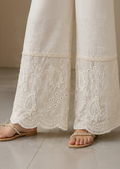 Floral 3D Khadi Plazzo