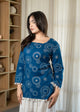 Blue Bandhani Kurti