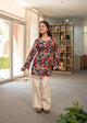 Blue Floral Peplum Kurti