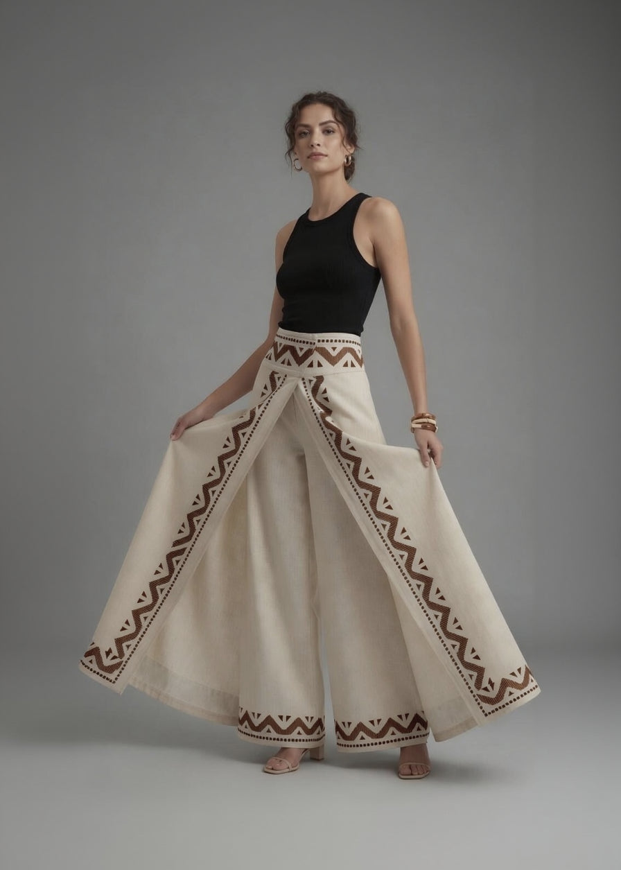Khadi Drape Plazzo