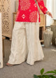 Khadi Embroidered Kali palazzo