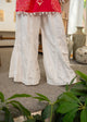 White Embroidered Kali palazzo