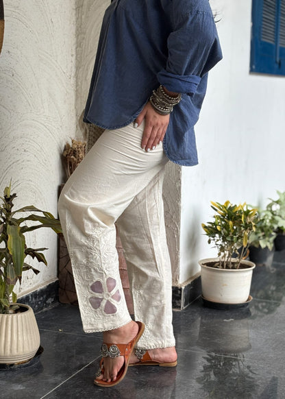 Khadi Floral Wide Leg